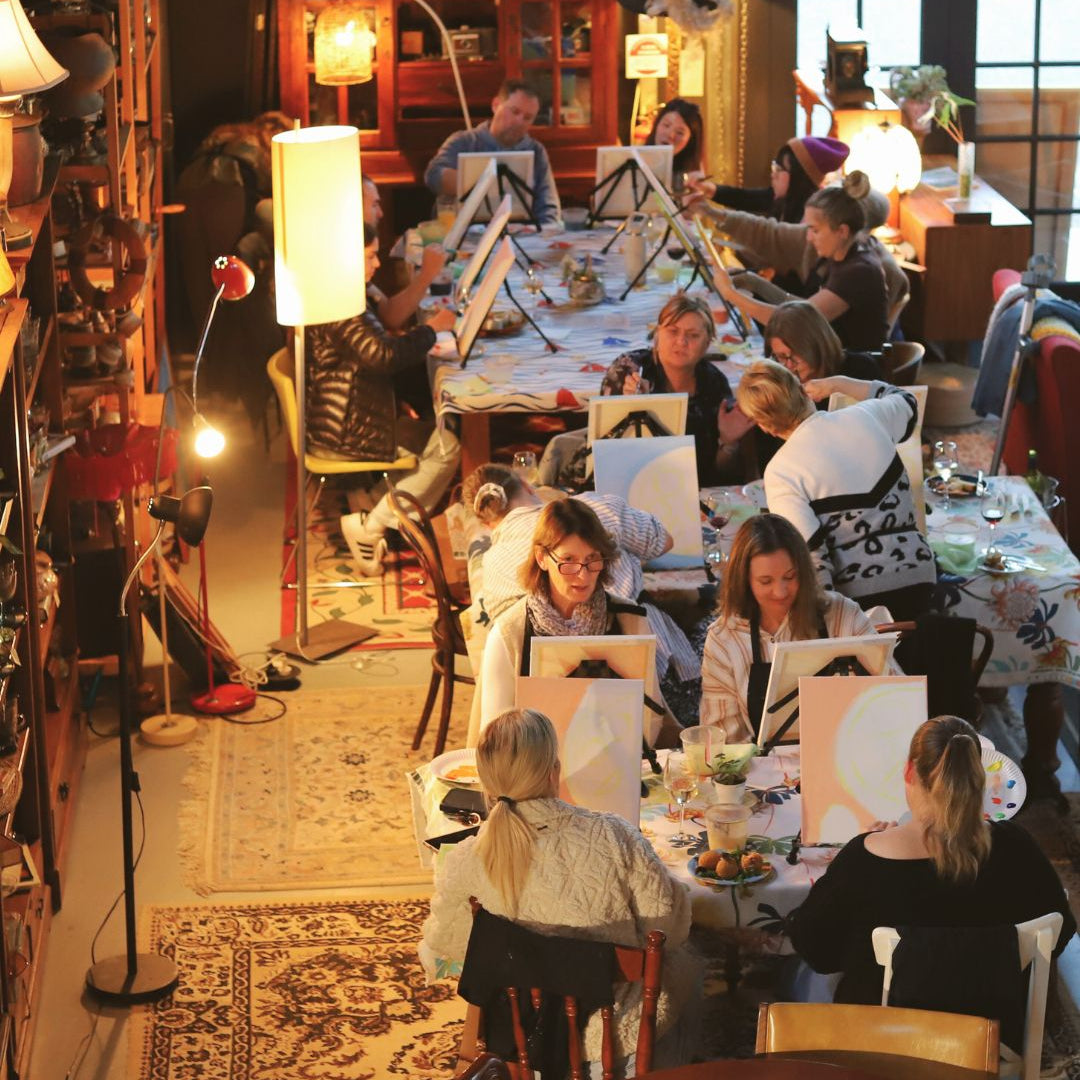 Paint & Sip at Swings & Roundabouts Yallingup with Hajni