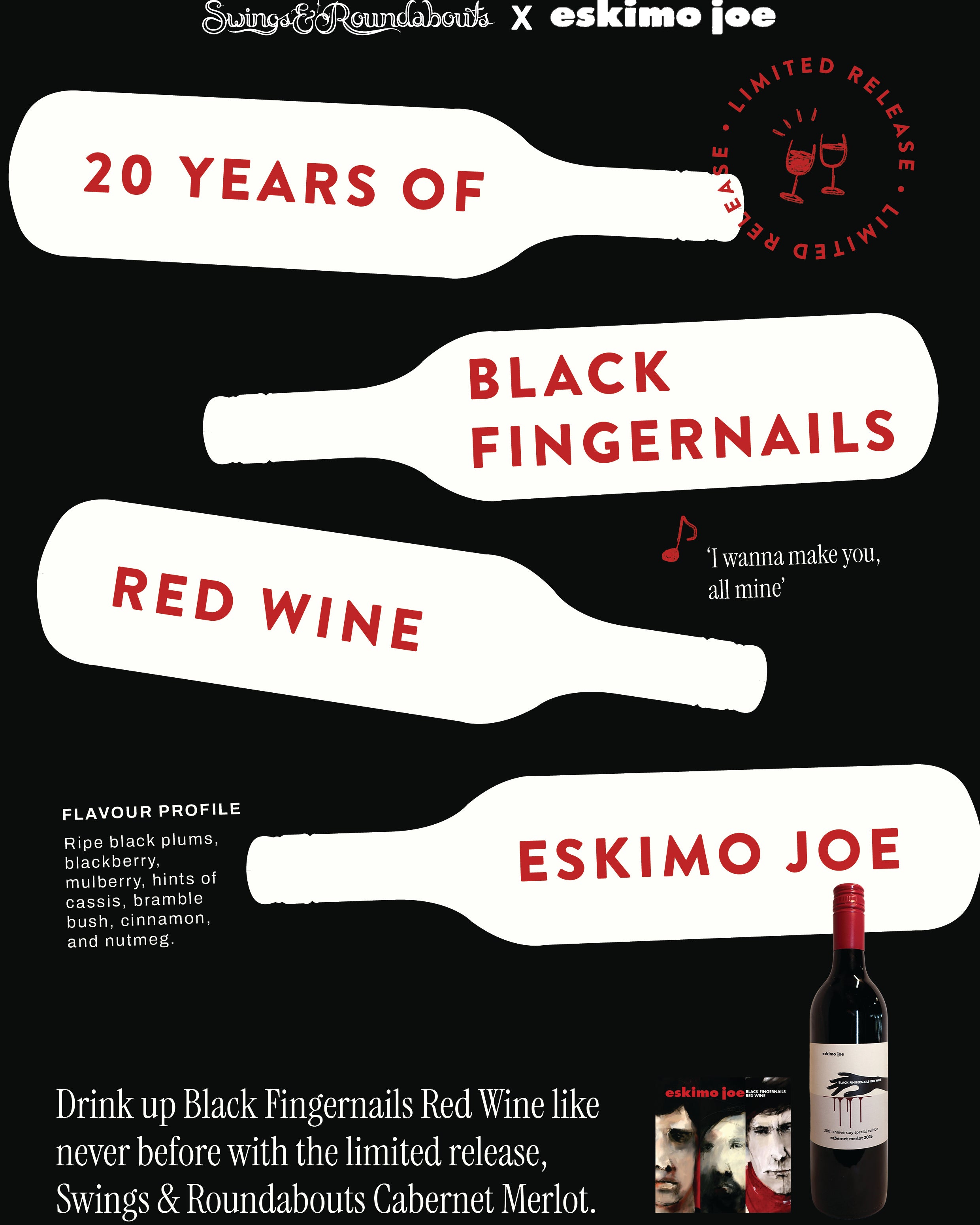 Eskimo Joe 20th Anniversary Special Edition - Swings & Roundabouts Cabernet Merlot 2025